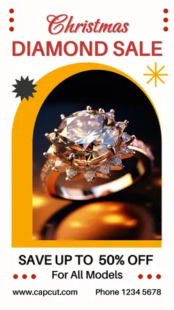 Christmas Diamond Sale Promotion Instagram Story