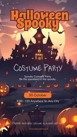 Halloween Costume Party Instagram Story
