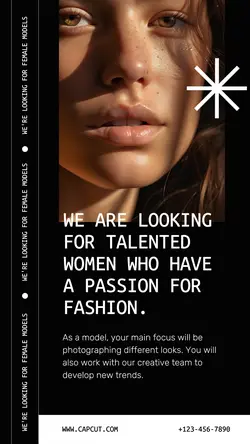 Business Job Hiring Female Models Instagram Story