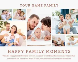 Non - Marketing Family Moments Photo Collage