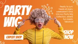 Party Wig Fashion Promotion Twitter Post