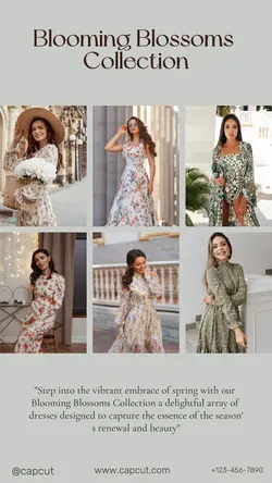 Fashion Industry Clothing Spring Dress Collection Display Instagram Story