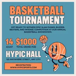 Basketball Tournament Promotion Instagram Post