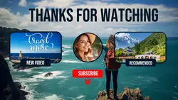 Non-marketing Travel Vlog Youtube Endscreen
