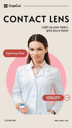 Medical Product Contact Lens Discount Minimalist