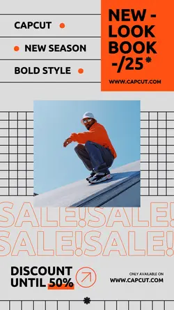 Modern Bold Fashion Sale Promotion Instagram Story