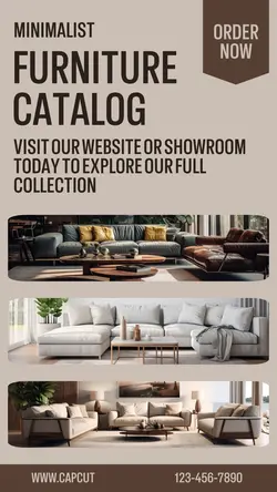 MINIMALIST FURNITURE CATALOG INSTAGRAM POST