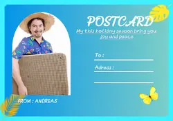 Non-marketing Postcard Holiday