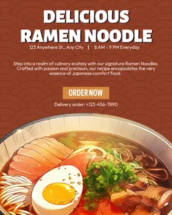 Ramen Noodle Product Display Instagram Portrait