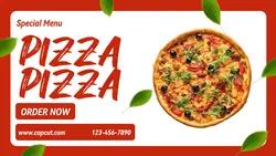 Special Menu Pizza Promotion