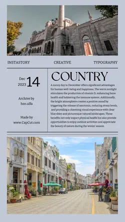 Creative Typography Instastory social media