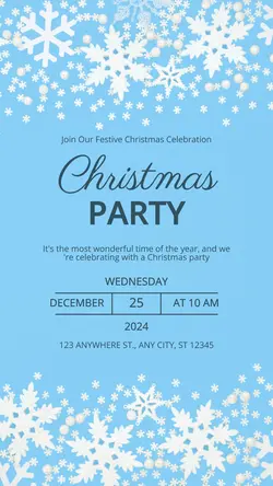 Christmas Party Invitation Instagram Story