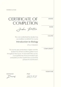 Education Certificate Display Minimal(cc web)