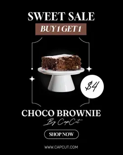 Food Brownie Promotion Instagram Portrait