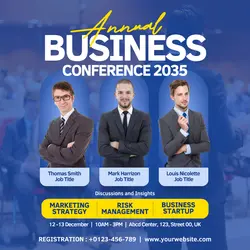 Business Social Card Annual Business Conference