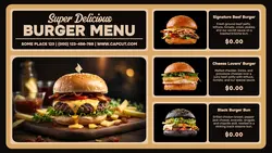 delicious burgers menu twitter post