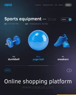 Entertainment Shopping platform Display Minimalist
