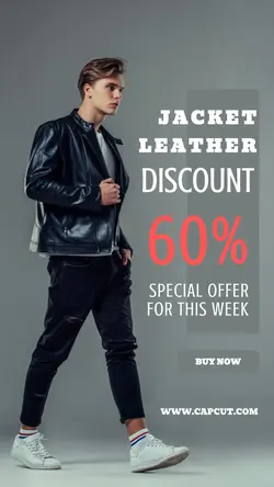 Jacket Leather Sale Instagram Story