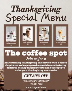 menu thanksgiving potret instagram