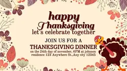thanksgiving dinner youtube post