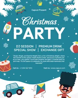 Christmas Party Poster Instagram Post