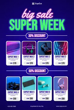 Product Display Neon Design