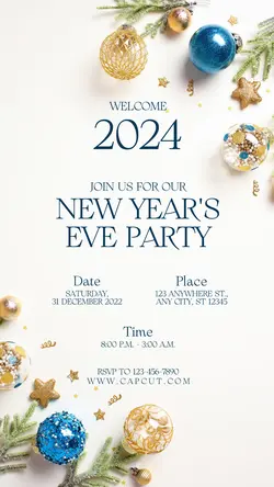 New Year's Eve Party Invitation Instagram Story