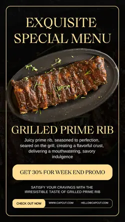 Special Menu Instagram Story