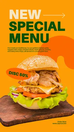 Food New Menu Instagram Story