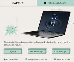 Business cloud computing application Minimalist