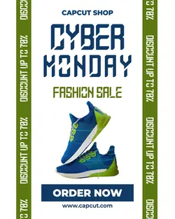 Cyber Monday Fashion Promotion for Instagram Post