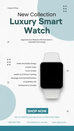 Electronic Smart Watch Product Display