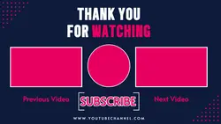Simple Youtube End Screen Template