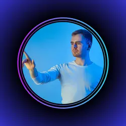 Non-Marketing IG Profile Photo Light of Blue Violet