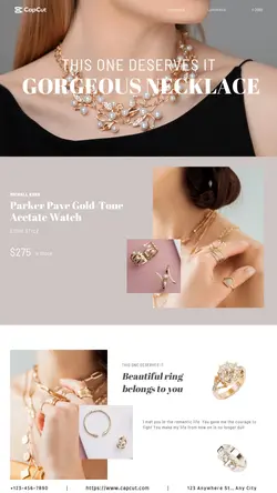 Jewelry Ring Necklace Display Minimalist Style