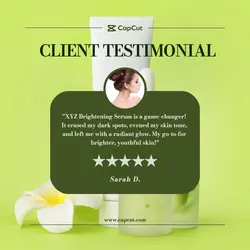 Beauty Testimonial IG Template