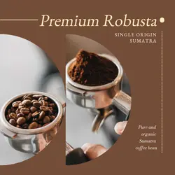 Food and Beverage Product Display, Sumatra Coffee
