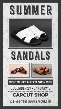 Fashion Summer Sandals Promotion Instagram Story