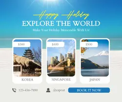 Travel Agency Promotion Facebook Post