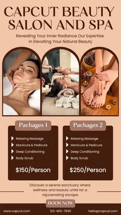 Brown Salon and Spa Instagram Story