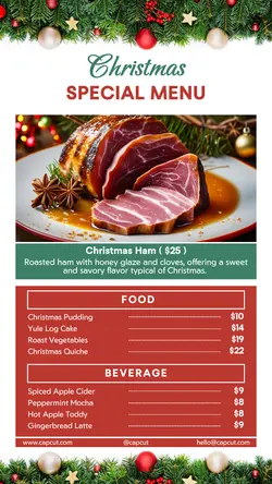 Christmas Day Special Menu Instagram Story