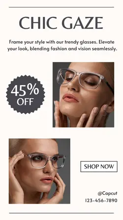 Glasses Promotions Instagram Story