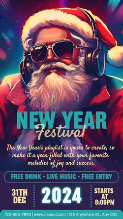 New year festival instragam story