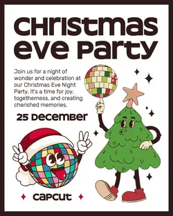 Christmas Eve Party Invitation Instagram Post 