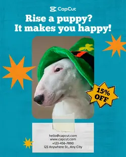 Pet Dog Promotion Collage Style