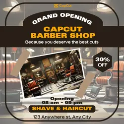 Personal Care Barbershop Promotion Instagram Feed