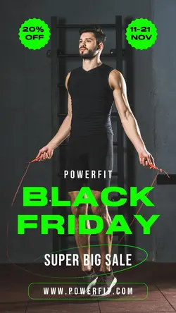 Black Minimalist Black Friday Sale Promotion Instagram Story