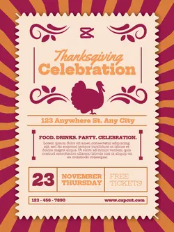 Thanksgiving Celebration Poster