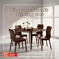 E-Commerce Household EleganceCraft Dining Set Product Display