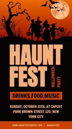 Halloween Party Instagram Story